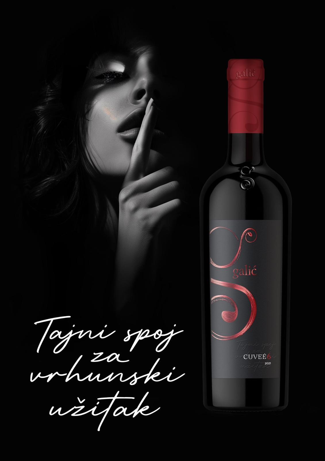 Galić Cuvee 6 – Bordoška elegancija u boci: Merlot i Cabernet Sauvignon stvaraju vinsku priču